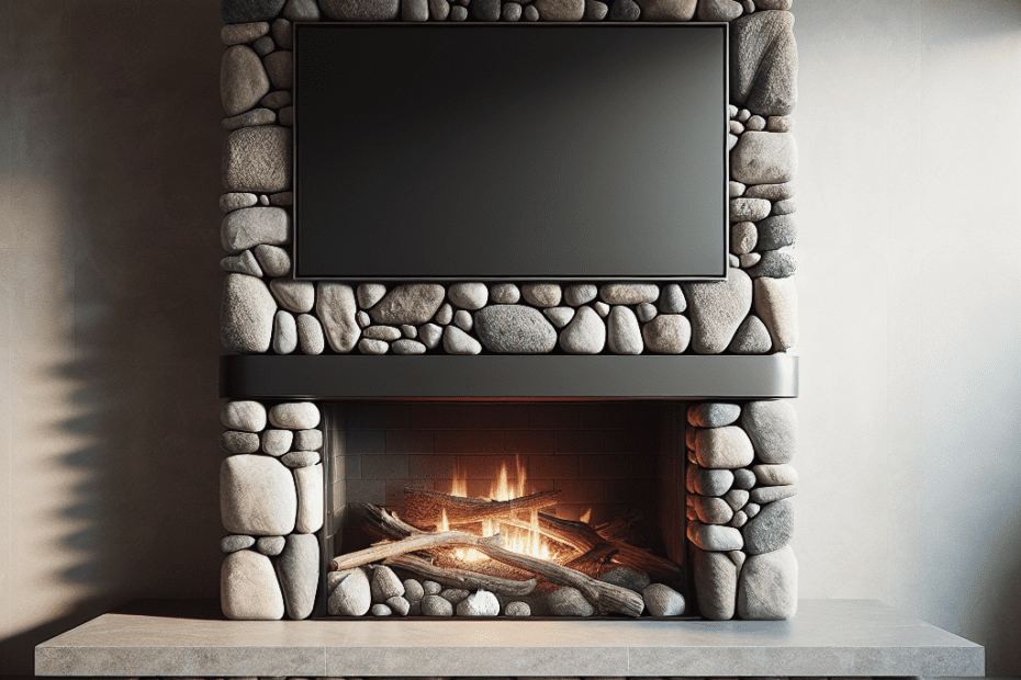 tv mount for stone fireplace