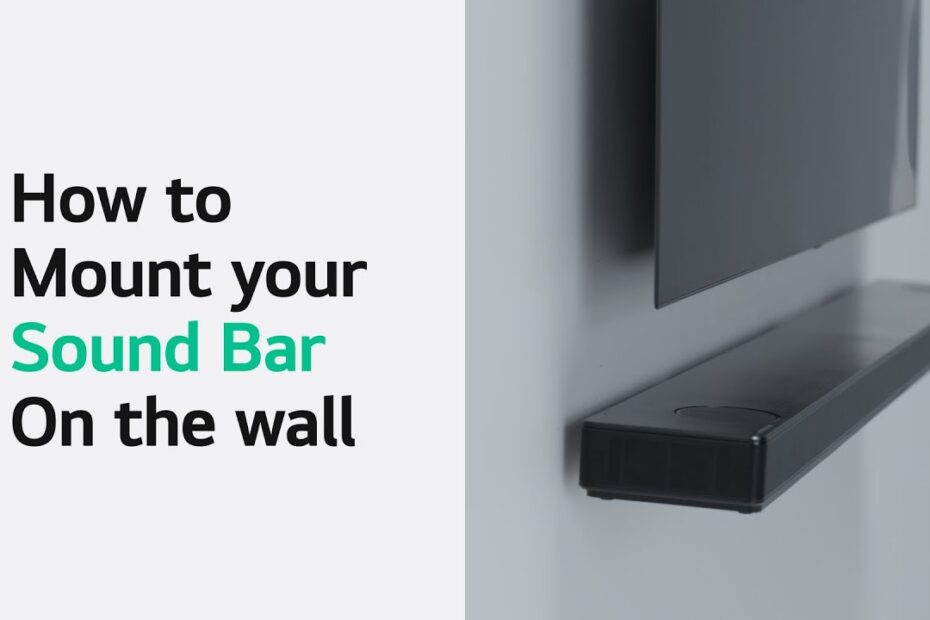 How to Mount a Soundbar to the Wall