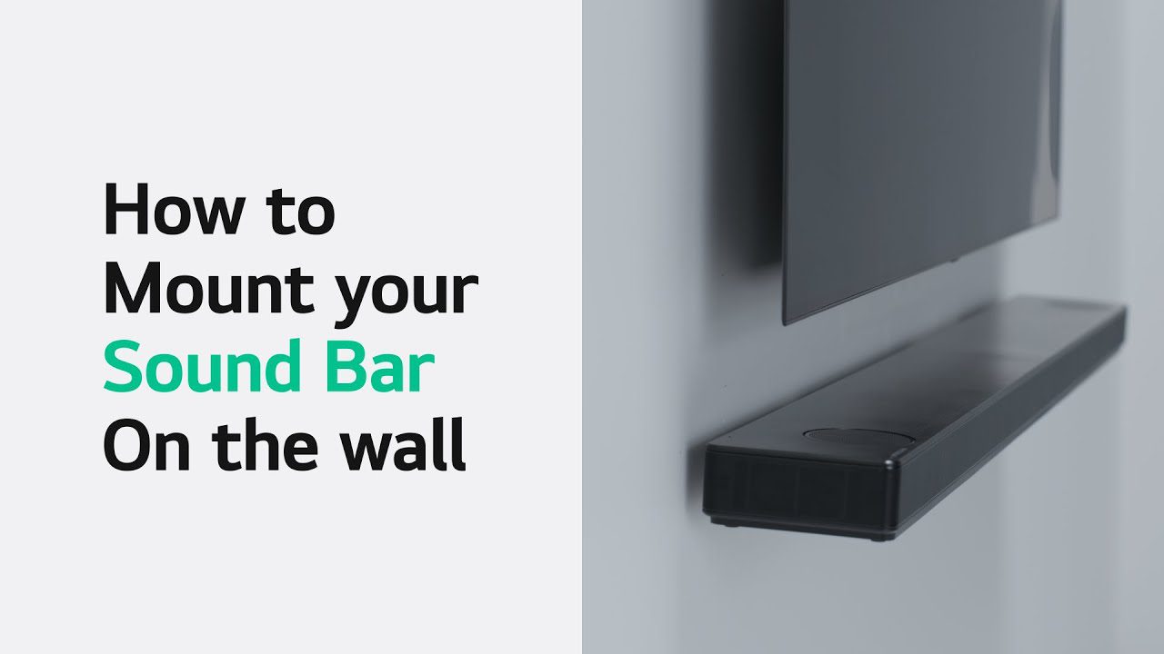 How to Mount a Soundbar to the Wall