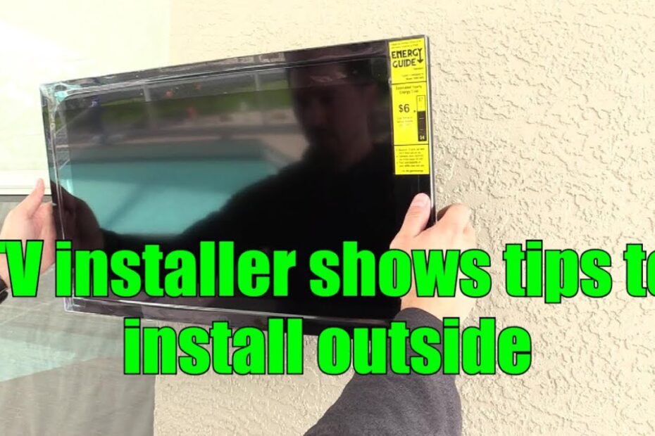 How to Mount a Tv Outside on Stucco