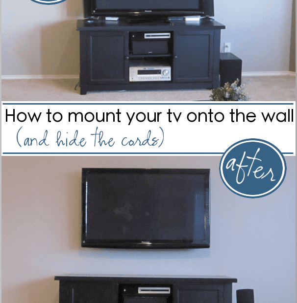 How to Mount Tv on Wall Without Wires Showing