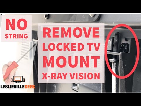 How to Remove Tv from Wall Mount With Broken Strings